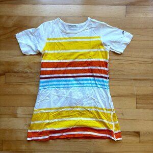 Sonia Rykiel Enfant Girls Size 110 (5T) Striped T-Shirt Dress